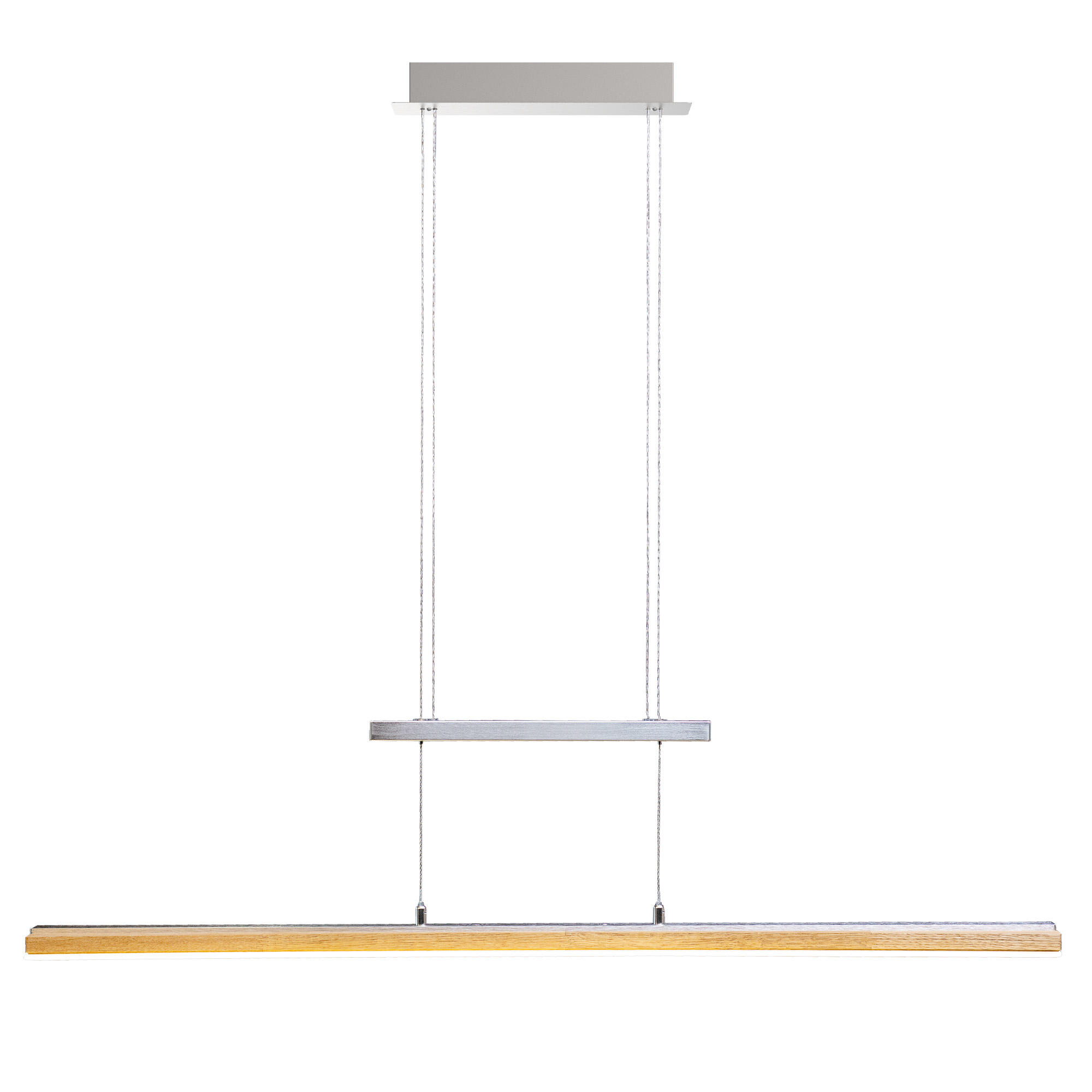 LED-HÄNGELEUCHTE Panama 100/9/150 cm   - Beige, Natur, Holz (100/9/150cm)
