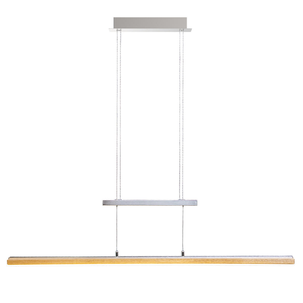 LED-HÄNGELEUCHTE 100/9/150 cm  - Beige, Natur, Holz (100/9/150cm)