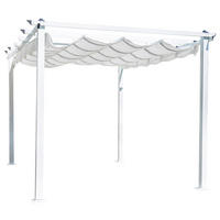 PERGOLA - Klassisk, metall/textil (345/246/395cm) - Gardenson
