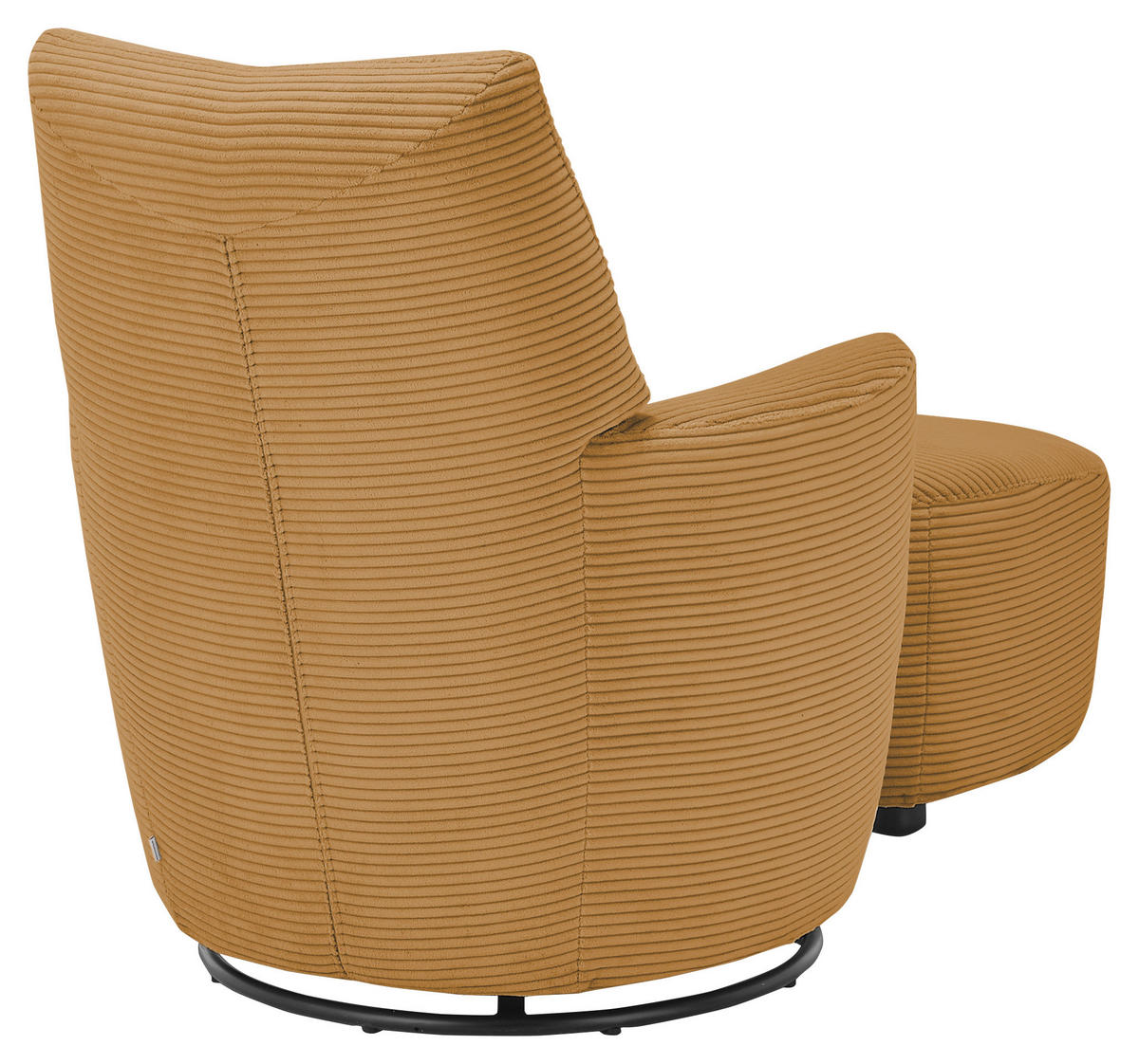 SESSEL Cord Honig    - Schwarz/Honig, Design, Textil/Metall (80/96/88cm) - SetOne by Musterring