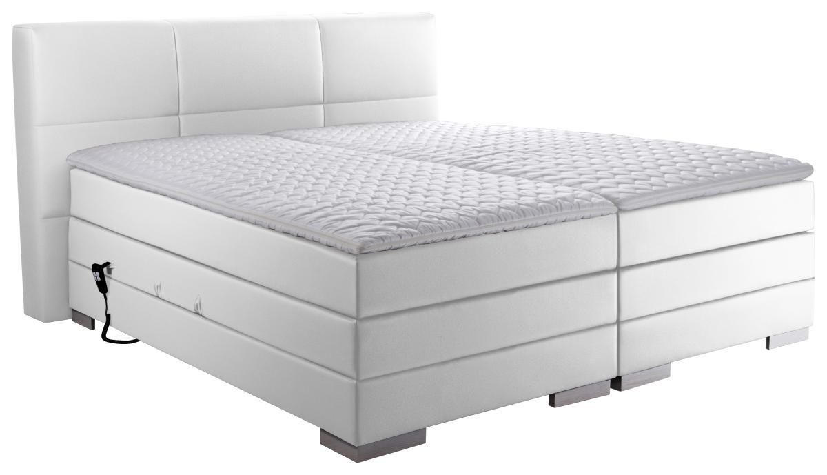 Boxspringbett 'prinz' H2 160/200 cm in Weiß