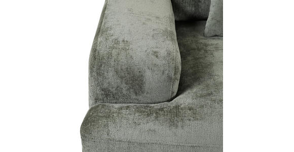 BIGSOFA Chenille Grün  - Schwarz/Grün, KONVENTIONELL, Kunststoff/Textil (282/73/115cm) - Carryhome