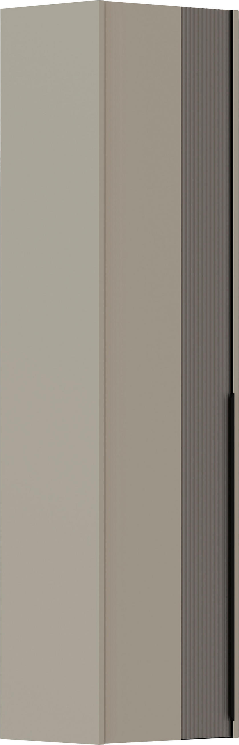 GARDEROBENSCHRANK  in 43/165/34 cm  - Sandfarben/Taupe, Design, Glas/Holzwerkstoff (43/165/34cm) - Dieter Knoll