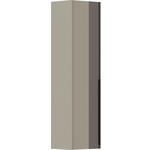 GARDEROBENSCHRANK  in 43/165/34 cm  - Sandfarben/Taupe, Design, Glas/Holzwerkstoff (43/165/34cm) - Dieter Knoll