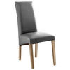 STUHL Lederlook Sonoma Eiche, Grau  - Grau/Sonoma Eiche, KONVENTIONELL, Holz/Textil (47/102/57cm) - Carryhome