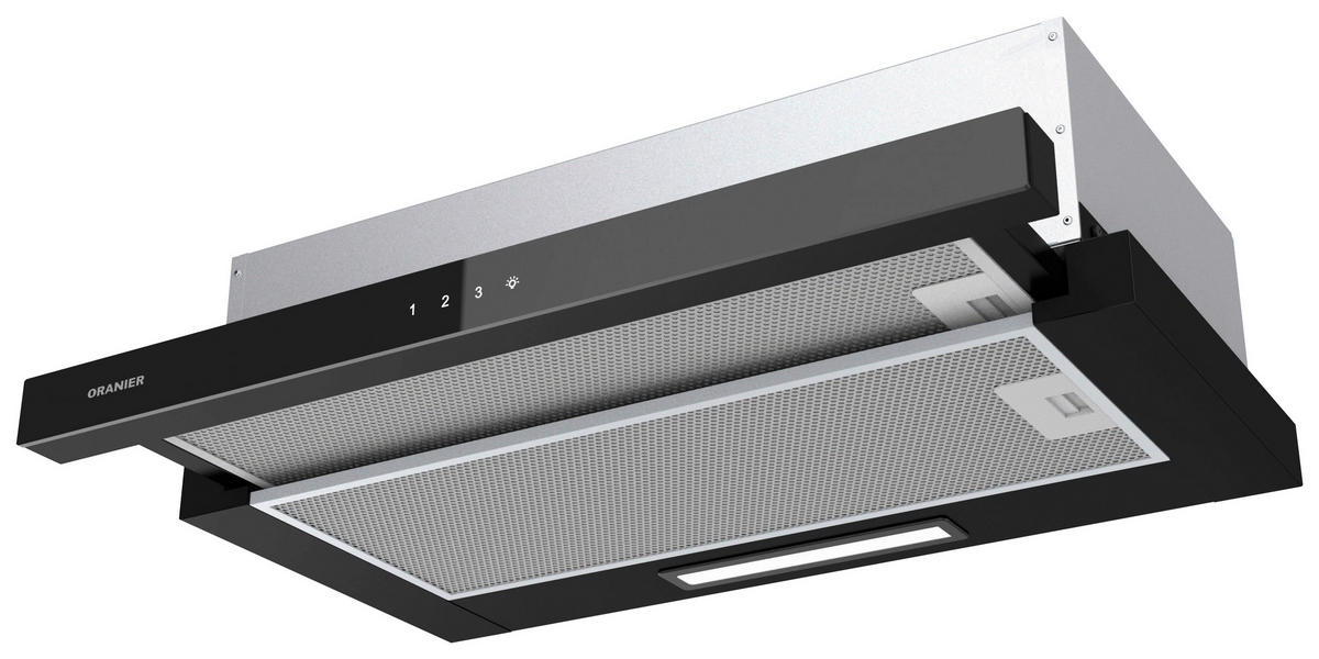 DUNSTABZUGSHAUBE FLA560  - Schwarz, Basics, Glas/Metall (54,5/17,0/32,0cm) - Oranier