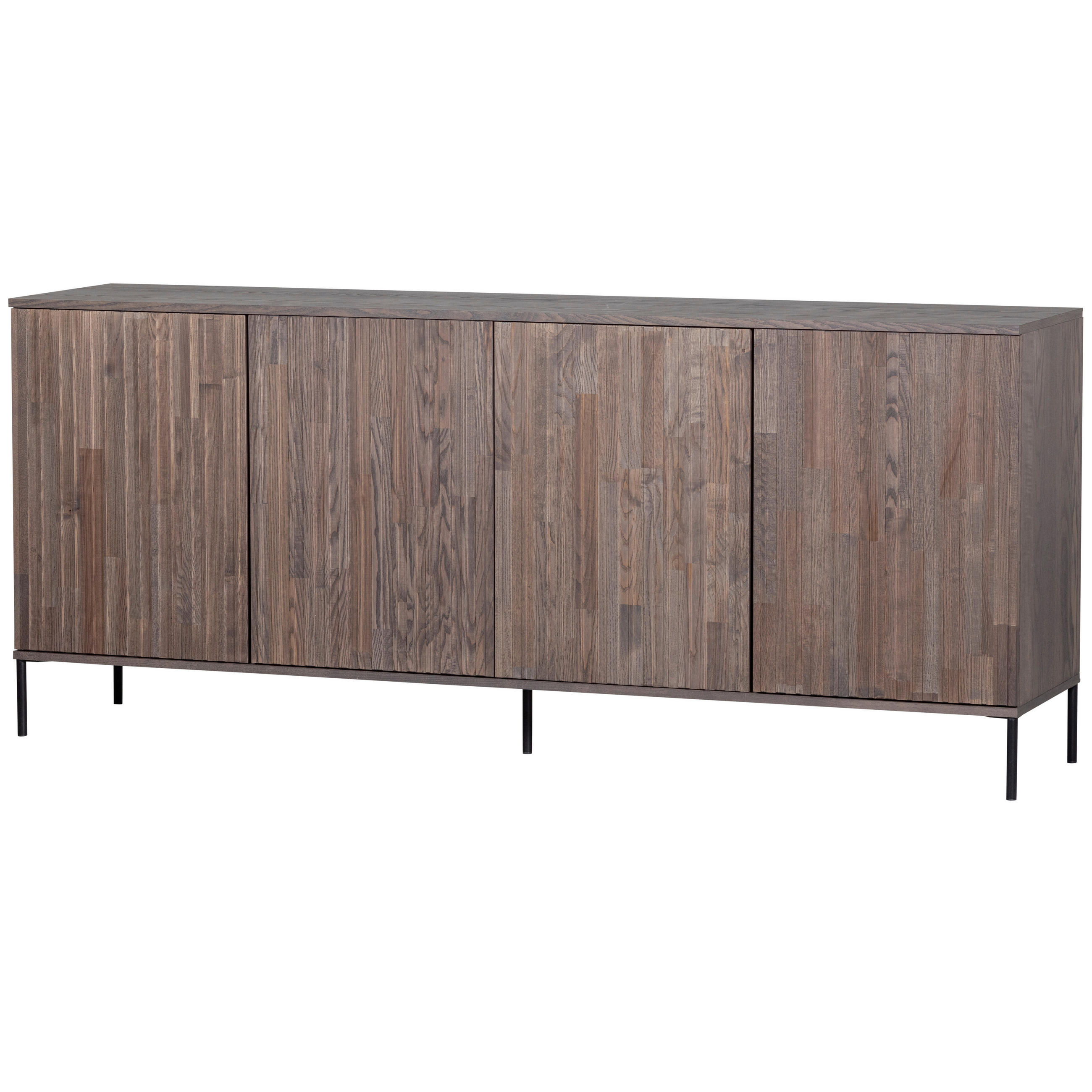 SIDEBOARD Gravure 200/85/44 cm  - Schwarz/Braun, Design, Holz/Metall (200/85/44cm) - Livetastic