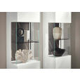 VITRINE Weiß  46,9/205,5/37,1 cm  - Schwarz/Weiß, Design, Glas/Keramik (46,9/205,5/37,1cm) - Dieter Knoll