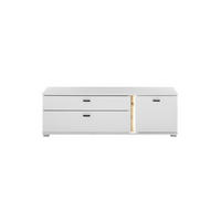 LOWBOARD  in 150/45/42 cm  - Silberfarben/Eiche Wotan, Design, Holzwerkstoff/Kunststoff (150/45/42cm) - MID.YOU
