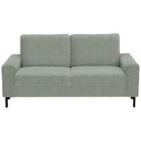 2-SITZER-SOFA in Flachgewebe Platinfarben  - Platinfarben/Schwarz, Design, Textil/Metall (178/86/97cm) - Hom`in