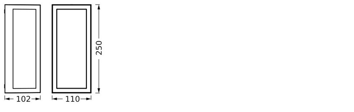 AUßENLEUCHTE 11/10,2/25 cm   - Dunkelgrau, Basics, Kunststoff/Metall (11/10,2/25cm) - Osram