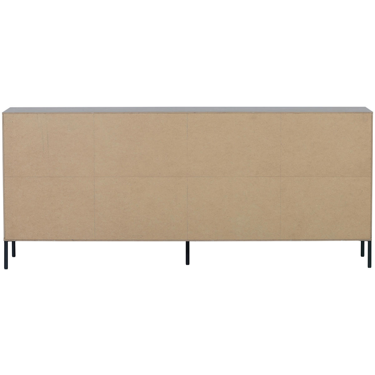 SIDEBOARD 200/85/44 cm  - Eichefarben/Schwarz, Design, Holz/Metall (200/85/44cm) - Livetastic