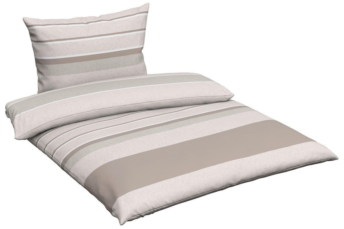 BETTWÄSCHE CREST Renforcé 140/200 cm  - Grau, KONVENTIONELL, Textil (140/200cm) - Esposa