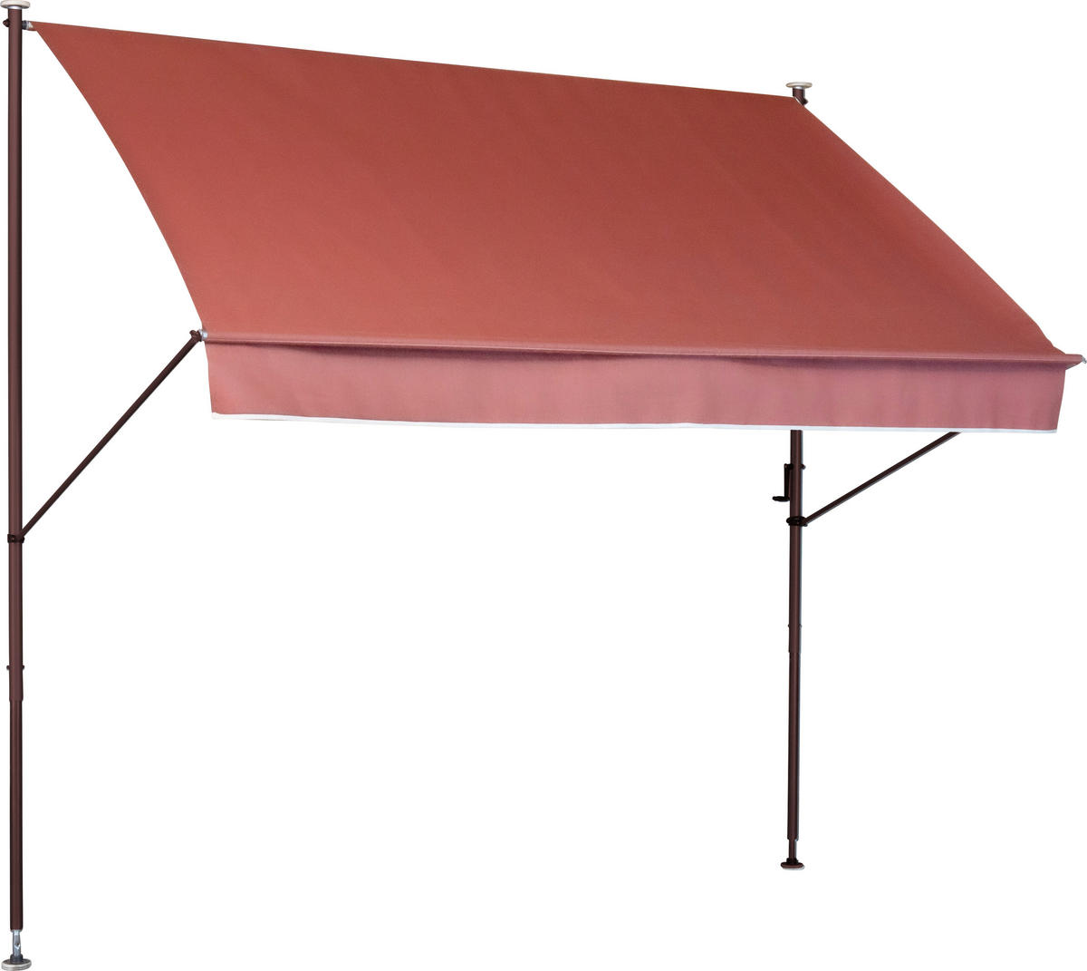 KLEMMMARKISE - Terracotta/Braun, Basics, Textil/Metall (150/225-275/150cm) - Boxxx