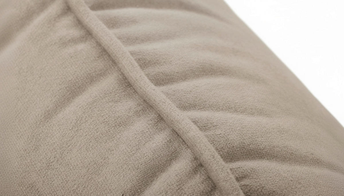 3-SITZER-SOFA  in Mikrofaser Beige Skandinavisch, Modern  - Beige/Buchefarben, Design, Holz/Textil (202/110/92cm) - Livetastic