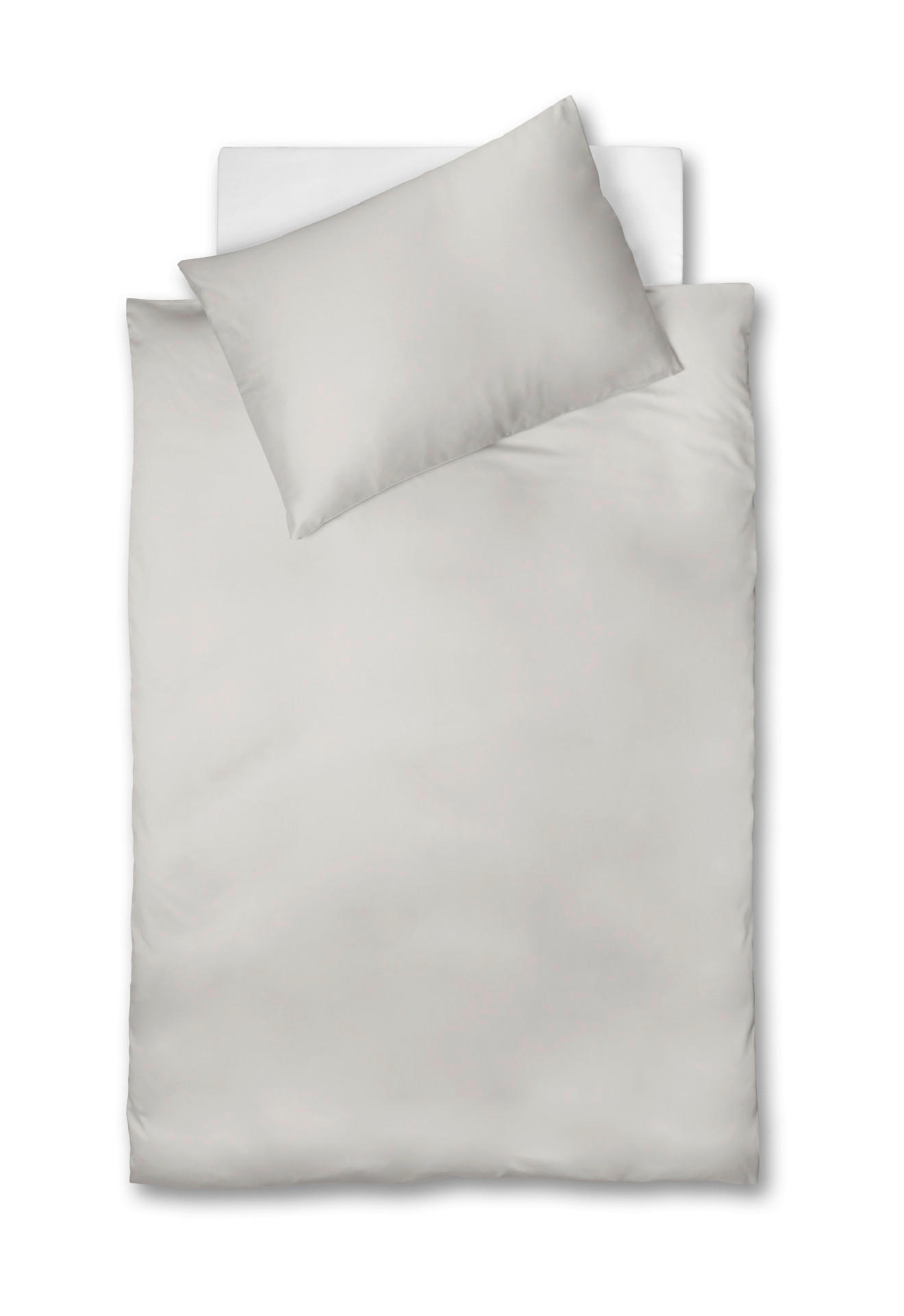 POVLEČENÍ, interlock jersey, šedá, 140/200 cm - šedá, Design, textil (140/200cm) - Fleuresse
