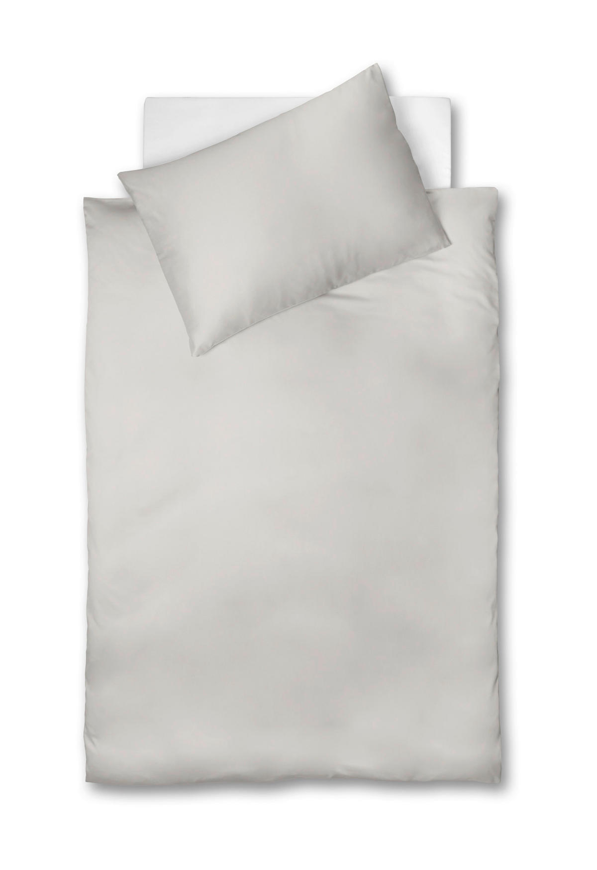 POVLEČENÍ, interlock jersey, šedá, 140/200 cm - šedá, Design, textil (140/200cm) - Fleuresse