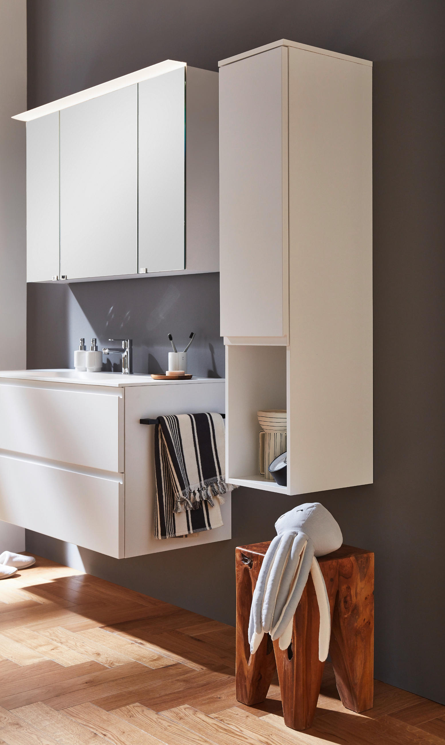 HOCHSCHRANK 33,2/179,9/37,2 cm  - Weiss, Modern, Holzwerkstoff (33,2/179,9/37,2cm) - Celina Home