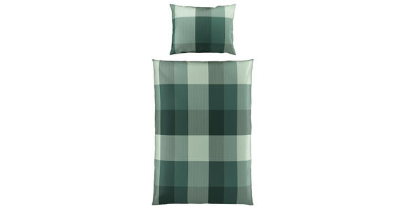 BETTWÄSCHE Mavie Satin 160/210 cm - Grün, KONVENTIONELL, Textil (160/210cm) - Esposa