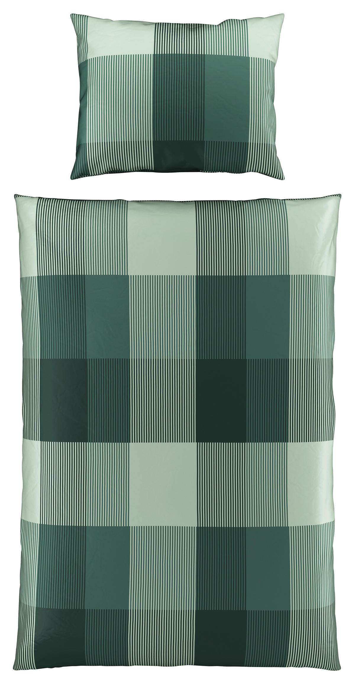 POVLEČENÍ, satén, zelená, 140/200 cm - zelená, Konvenční, textil (140/200cm) - Esposa