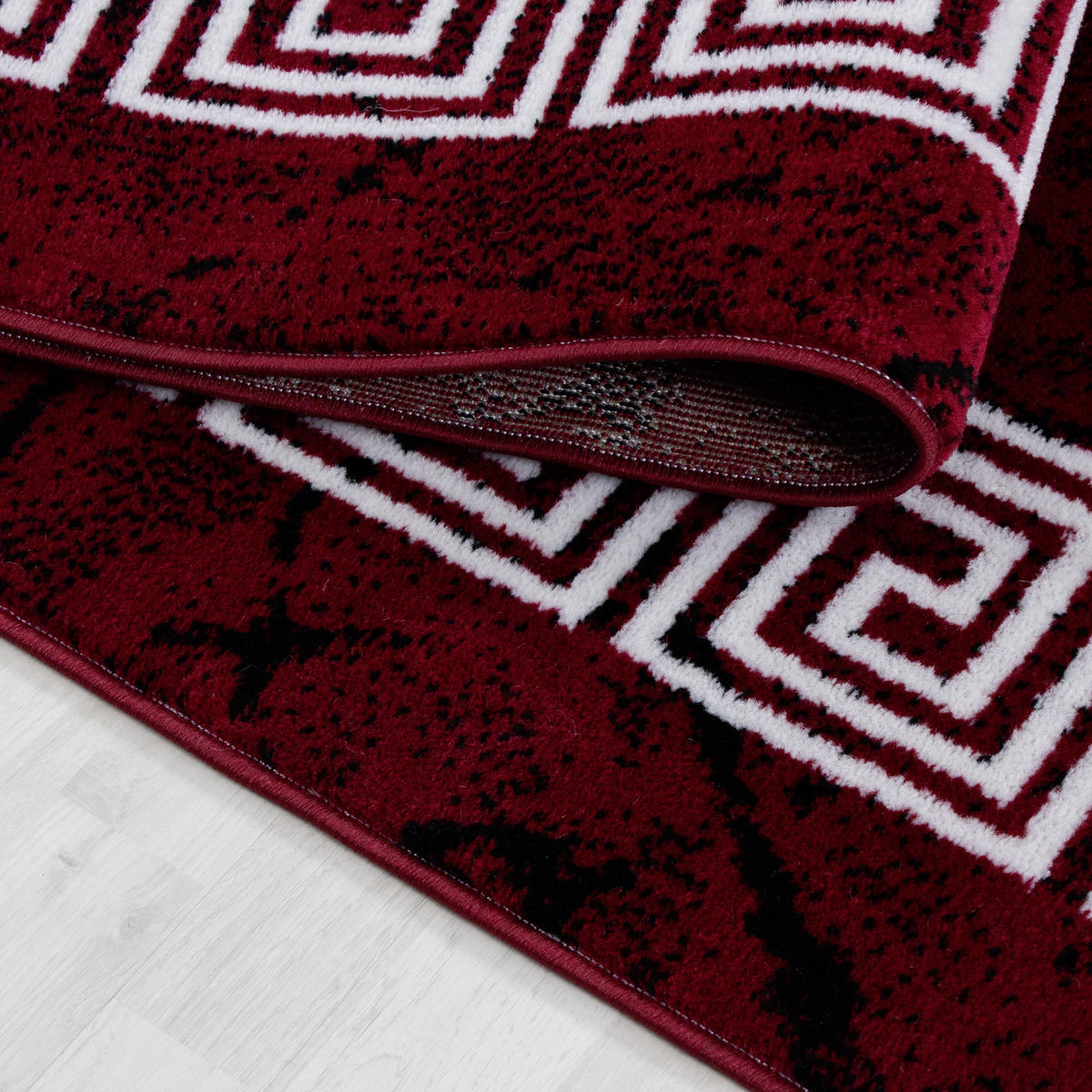 WEBTEPPICH 120/170 cm Plus 8009 Rot, Weiß  - Rot/Weiß, Design, Textil (120/170cm) - Novel