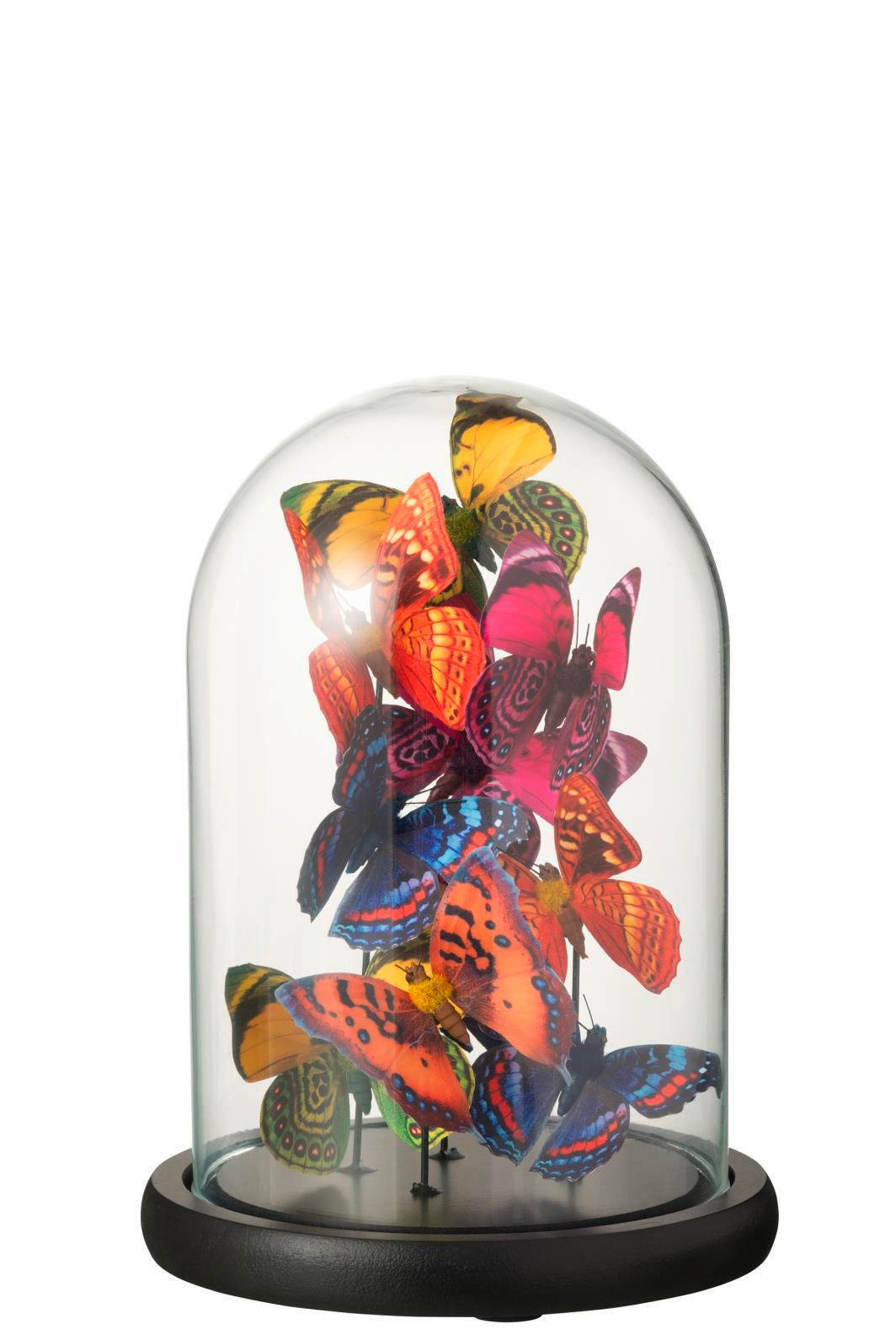 DEKOGLOCKE - Transparent/Multicolor, Basics, Glas/Papier (17,5/17,5/26cm) - Ambia Home