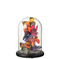 DEKOGLOCKE - Transparent/Multicolor, Basics, Glas/Papier (17,5/17,5/26cm) - Ambia Home