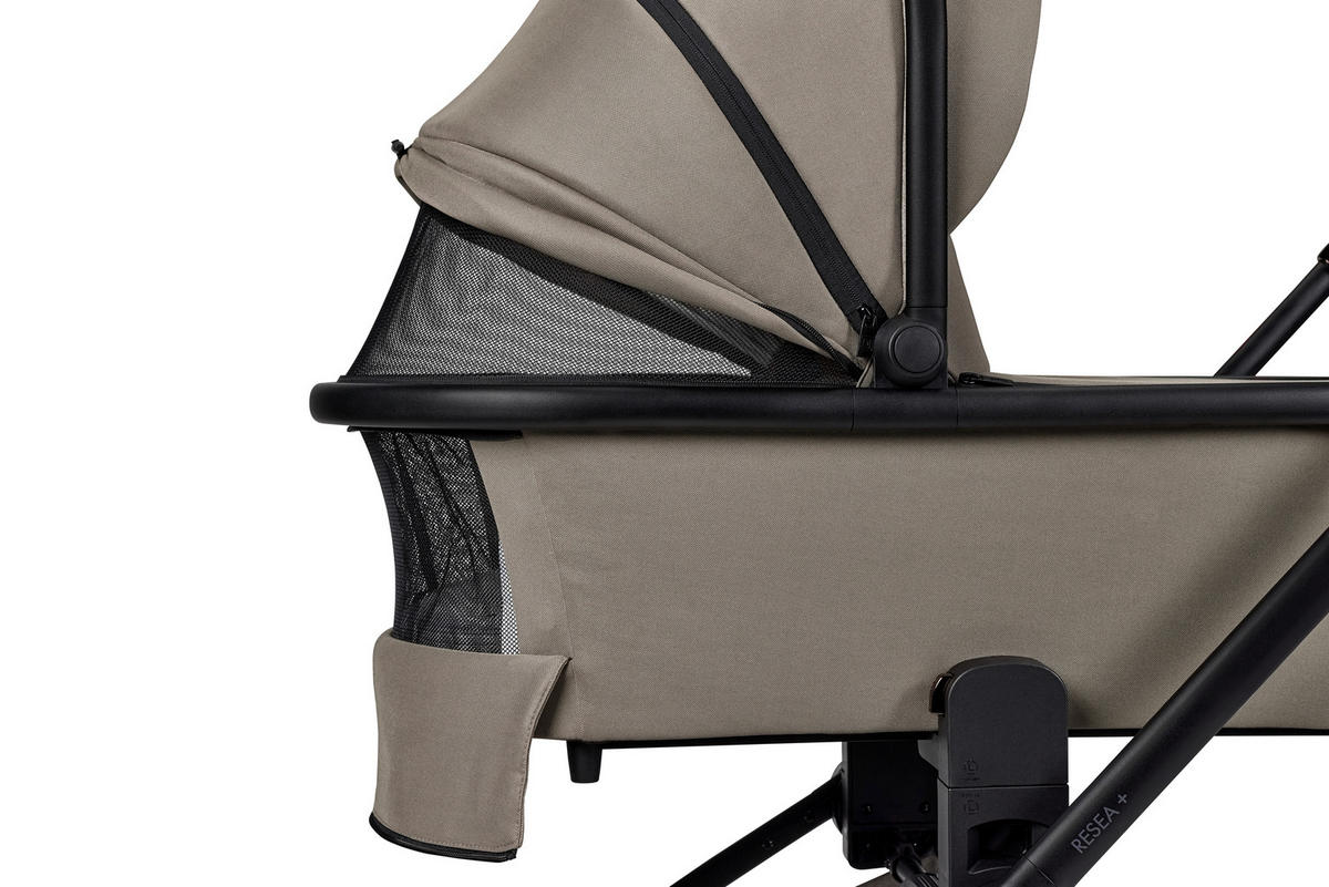 KOMBINIRANA DJEČJA KOLICA  Resea+  - boje blata/crna, Basics, tekstil (98.5/58/122cm) - Moon