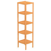 BADEZIMMERREGAL 34/33/140 cm  - Braun, Natur, Holz (34/33/140cm) - Carryhome
