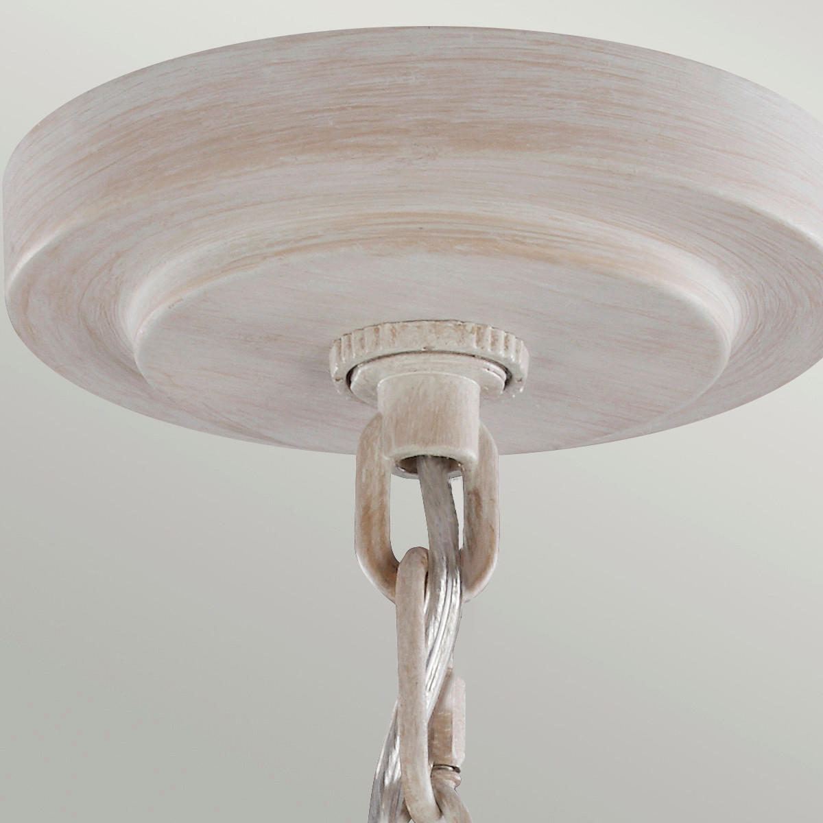 TAKKRONA Elstead Hartsville 41.9/59.7 cm  - vit/kärnbok, Klassisk, metall/glas (41.9/59.7cm) - Elstead Lighting