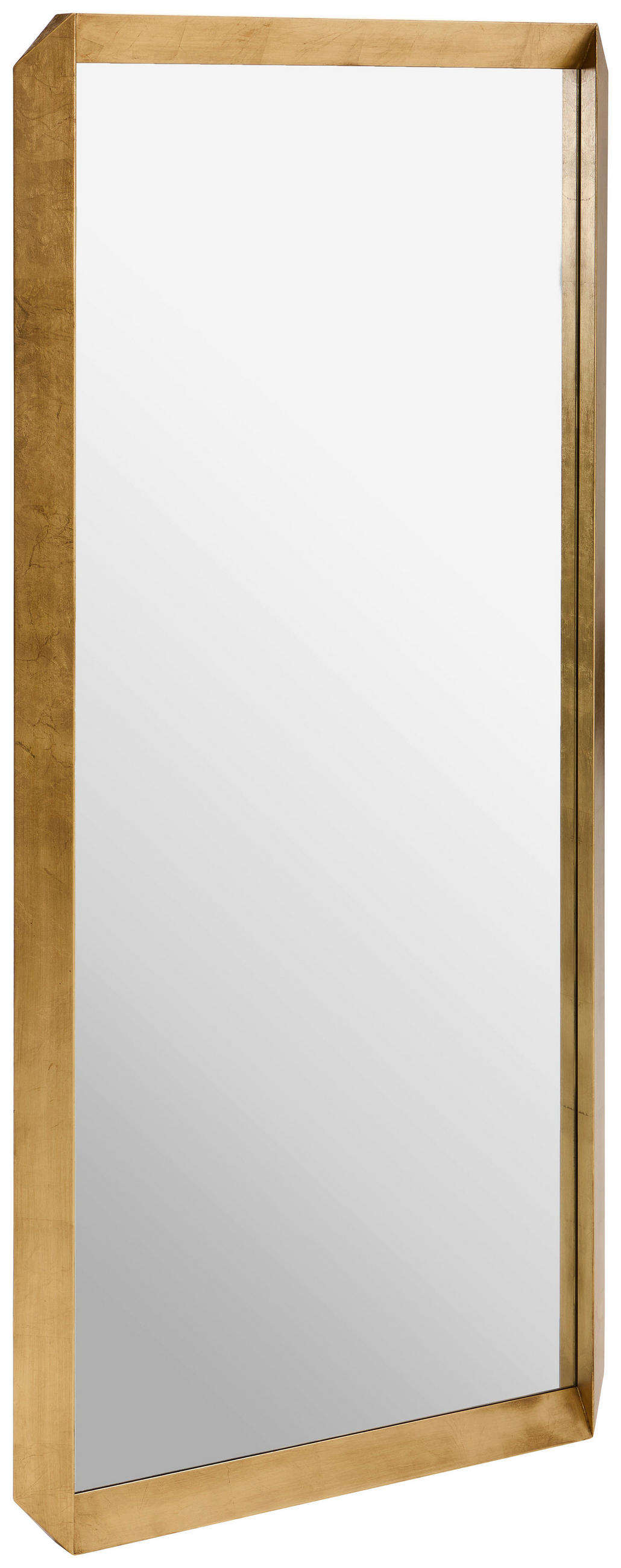 WANDSPIEGEL 90/190/5 cm    in rechteckig  - Goldfarben, Design, Glas/Holzwerkstoff (90/190/5cm) - Novel