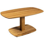 COUCHTISCH Eiche Hartholz 110/65/48-67 cm organisch Eichefarben  - Eichefarben, Design, Holz/Kunststoff (110/65/48-67cm) - Linea Natura