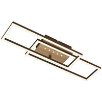 STROPNA LED-SVETILKA     3000 K   - zlate barve/rjava, Basics, kovina/umetna masa (56/18/7,5cm)