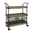 BARWAGEN Tanne massiv Braun, Schwarz - Schwarz/Braun, Design, Holz/Metall (86/96/34cm) - Carryhome BARWAGEN Tanne massiv Braun, Schwarz - Schwarz/Braun, Design, Holz/Metall (86/96/34cm) - Carryhome