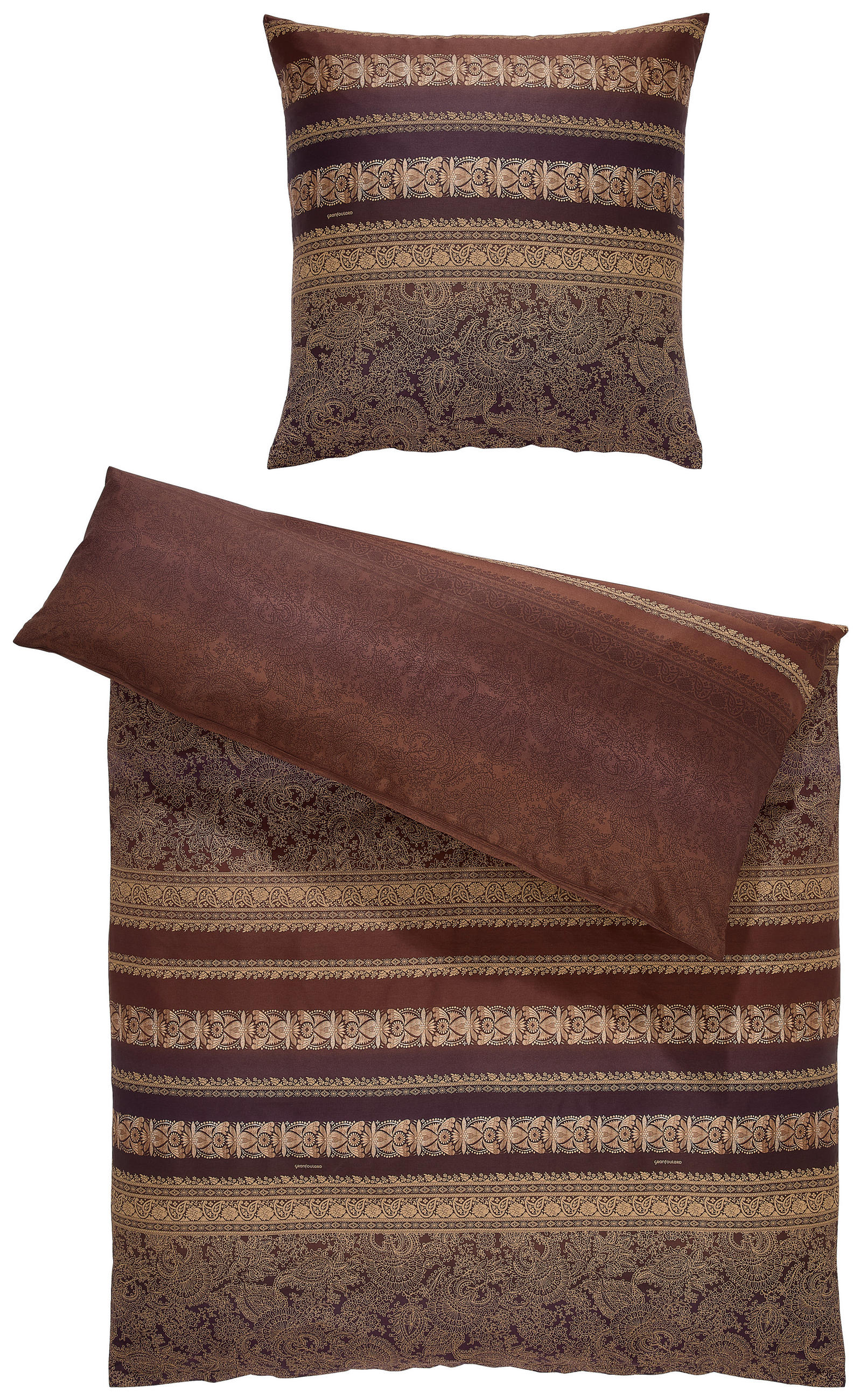 BETTWÄSCHE Satin 135/200 cm  - Hellbraun, KONVENTIONELL, Textil (135/200cm) - Bassetti