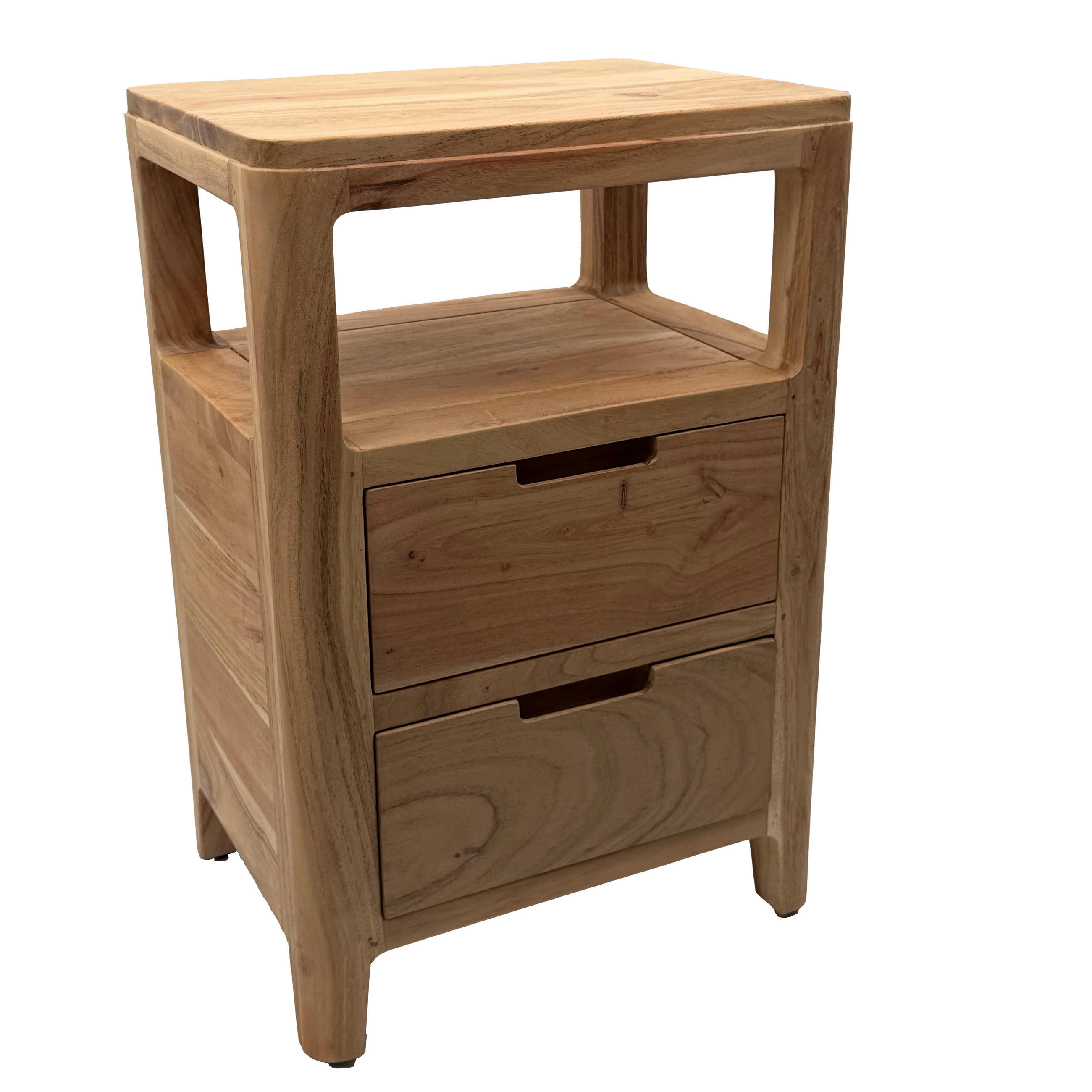 NOČNÍ STOLEK K POSTELI, akácie, barvy akácie,  - barvy akácie, Design, dřevo (40/30/60cm) - Livetastic