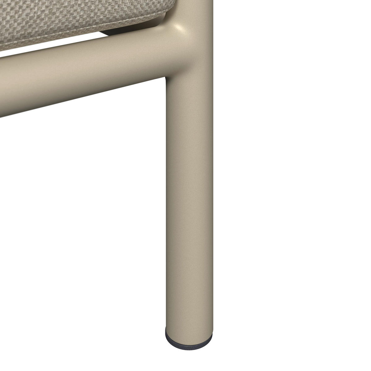 LOUNGEGARNITUR 169/289 cm Aluminium  - Sandfarben/Beige, Design, Textil/Metall (169/289cm) - Amatio