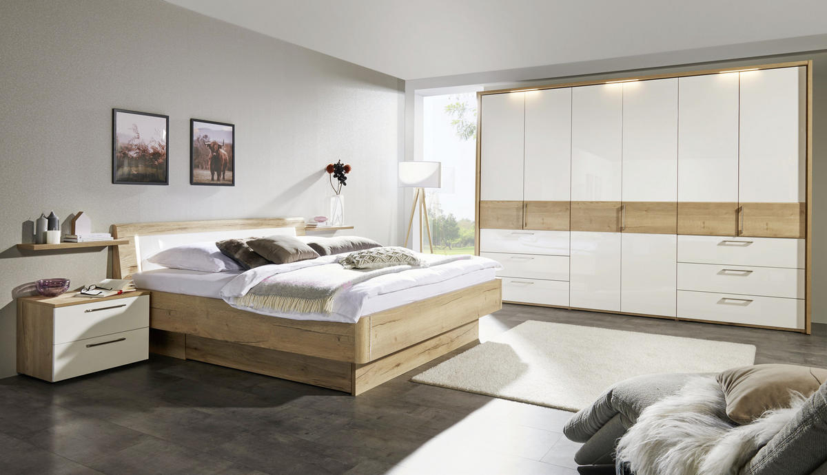 venda schlafzimmer weiß, eichefarben jetzt nur online ➤ xxxlutz.de