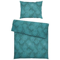 BETTWÄSCHE Atelier Makosatin 140/200 cm  - Grün, KONVENTIONELL, Textil (140/200cm) - Estella