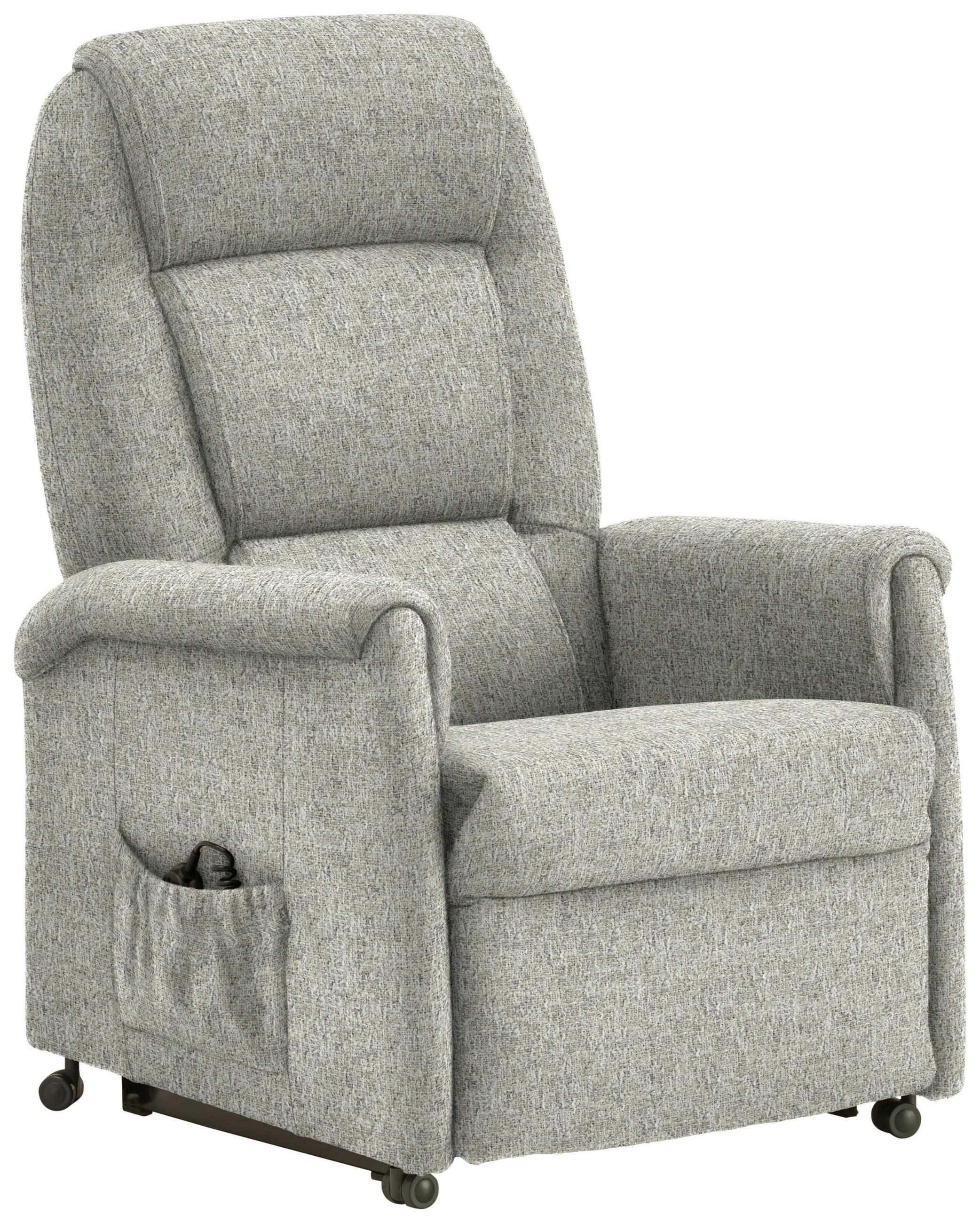 FERNSEHSESSEL in Flachgewebe Ecru  - Ecru/Schwarz, KONVENTIONELL, Kunststoff/Textil (69/105/82cm) - Himolla