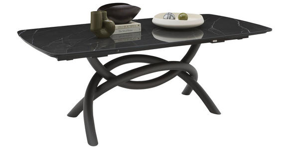 AUSZIEHTISCH in Metall, Keramik 200-294/100/76 cm  - Anthrazit/Schwarz, Design, Keramik/Metall (200-294/100/76cm) - Belluti