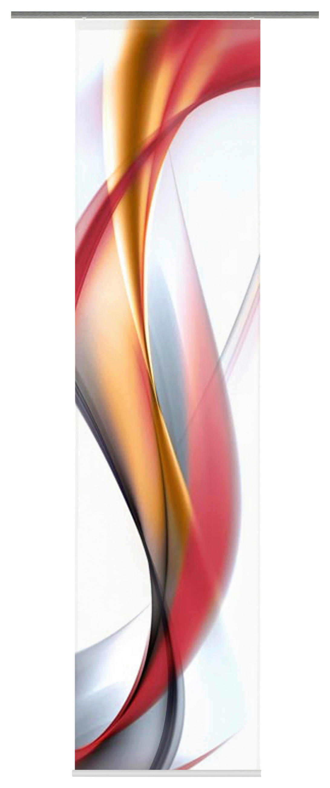 Flächenvorhang 2-Tlg. Redfield B: 60 cm, Rot