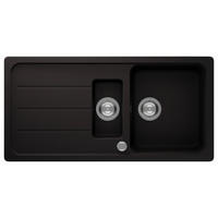 SPÜLE AUSTIN100X501,5BS  - Schwarz, Design, Stein (100/20/50cm) - Respekta