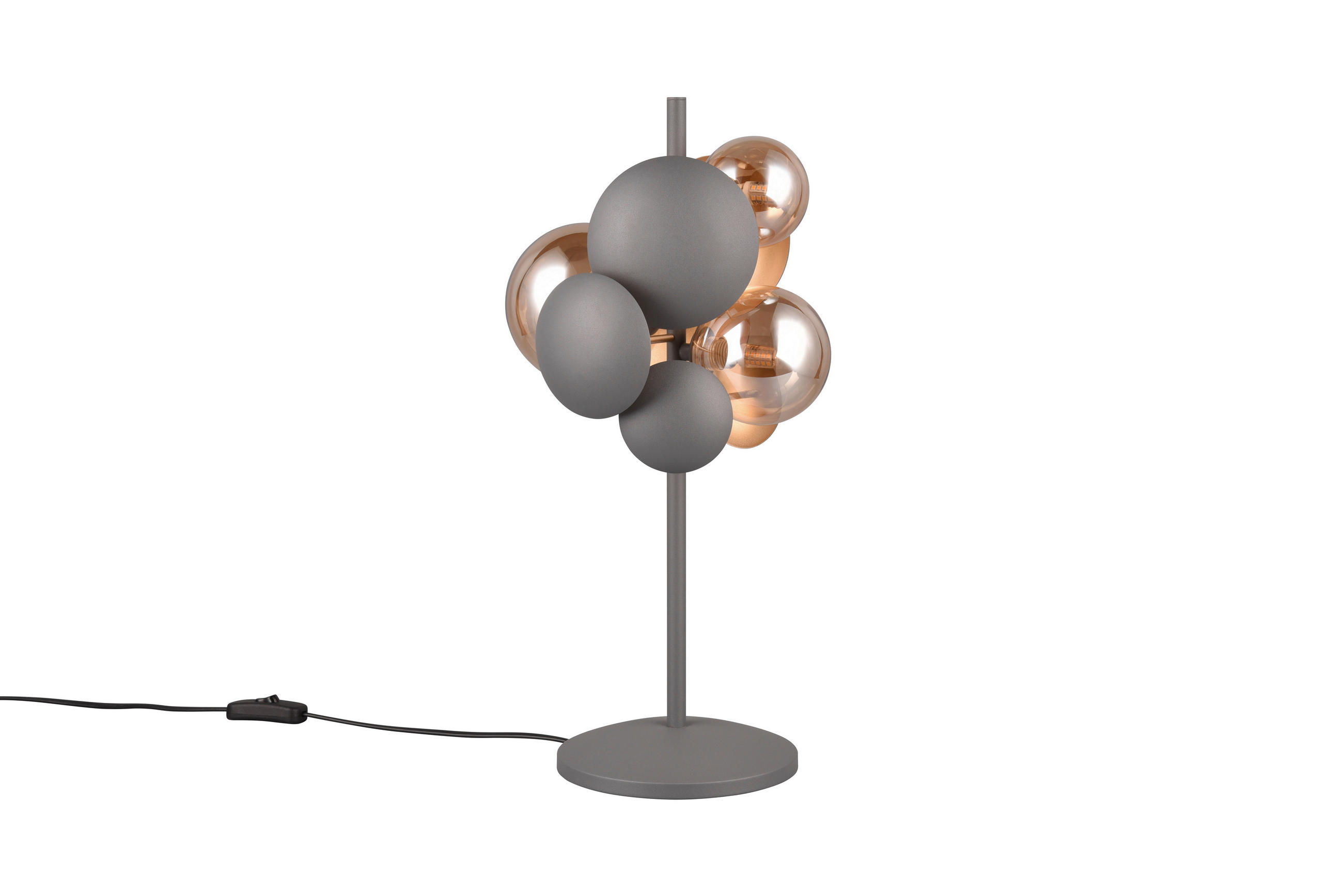 TISCHLEUCHTE 25/23/50 cm  - Anthrazit, LIFESTYLE, Metall (25/23/50cm) - Trio Leuchten