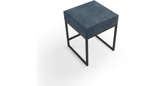 NACHTSCHRANK 45/55/45 cm - Schwarz/Dunkelblau, Design, Textil/Metall (45/55/45cm) - Esposa