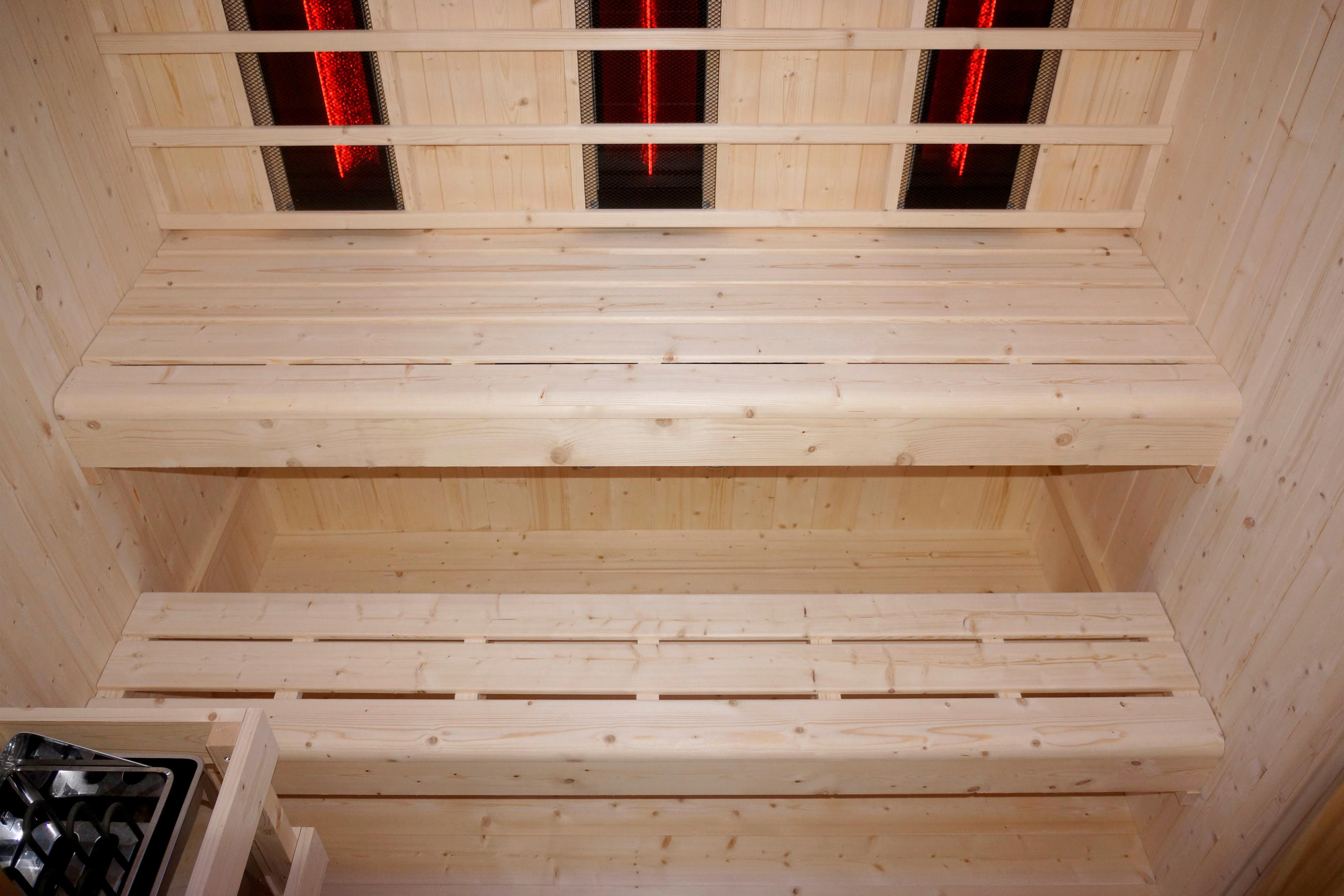 INFRAROTKABINE für 5-6 Personen Lahti  - KONVENTIONELL, Holz (198/181,5/202,2cm) - Sanotechnik