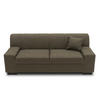 3-SITZER-SOFA Webstoff Graubraun  - Wengefarben/Graubraun, Design, Holz/Textil (212/74/85cm) - MID.YOU