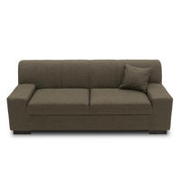 2-SITZER-SOFA  in Webstoff Graubraun  - Wengefarben/Graubraun, Design, Holz/Textil (194/74/85cm) - MID.YOU