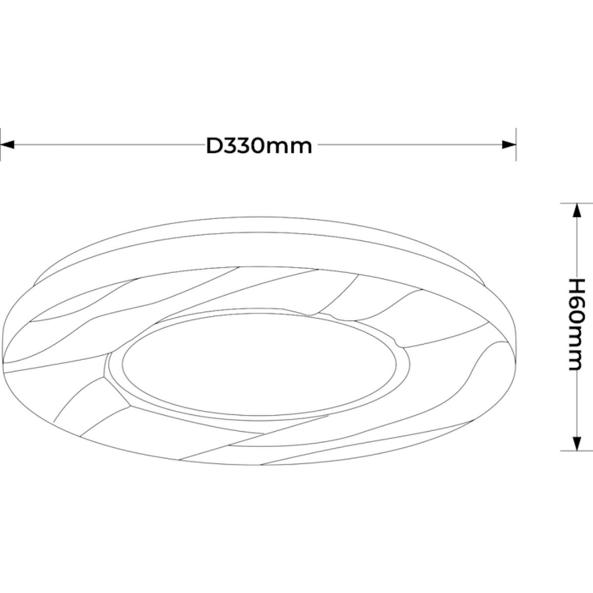 LED-DECKENLEUCHTE Tenaro  6/33/33 cm  - Weiß, Design, Kunststoff (6/33/33cm)