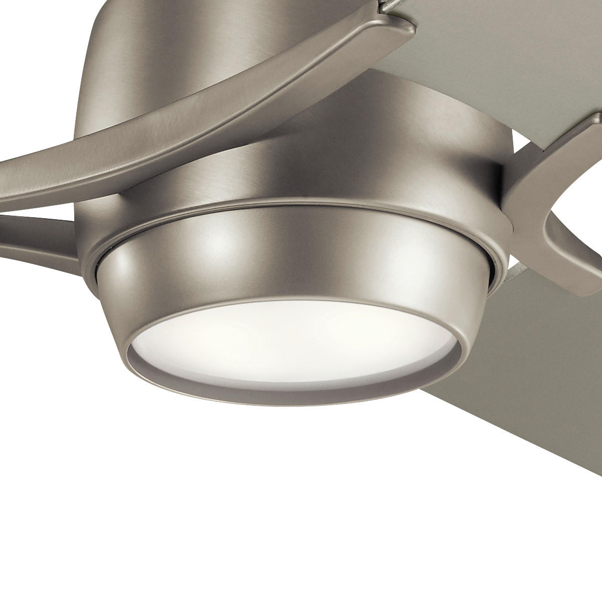 DECKENVENTILATOR  152/46 cm    - Silberfarben/Nickelfarben, Design, Holz/Metall (152/46cm) - Elstead Lighting